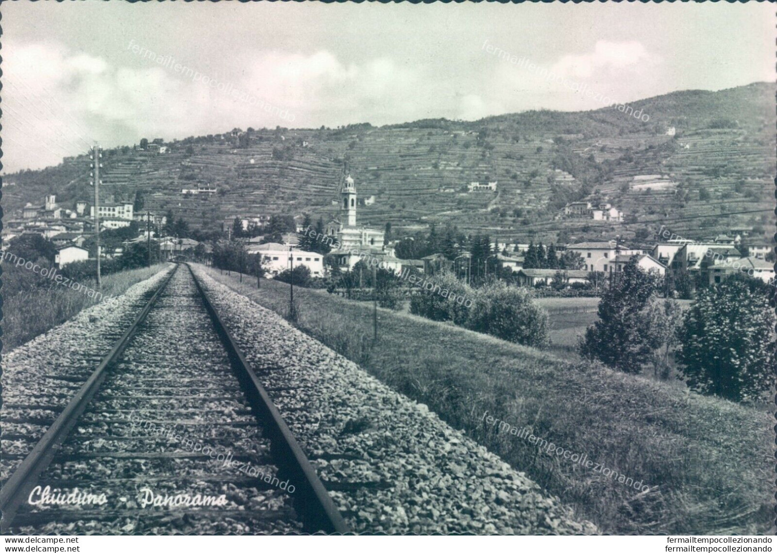 O587 Cartolina  Chiuduno Panorama Provincia Di Bergamo - Bergamo