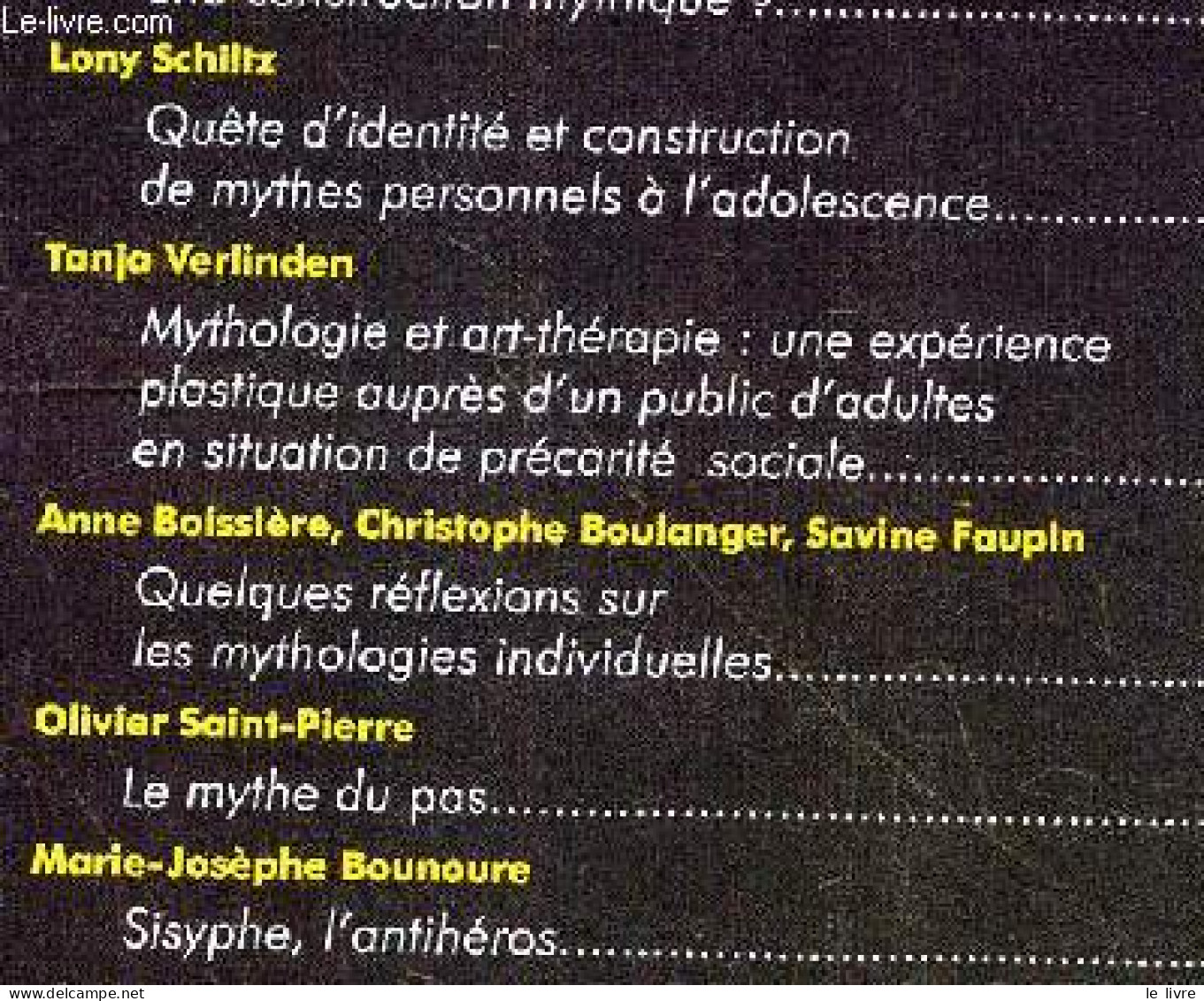 Mythes- Journees D'hiver 8, 9, 10 Janvier 2016- Revue Annuelle- La Quete Et L'eveil De La Perception Par L'art Et La Cre - Autre Magazines