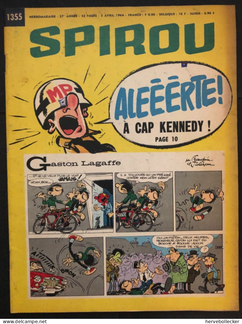 Spirou Hebdomadaire N° 1355 -1964 - Spirou Magazine