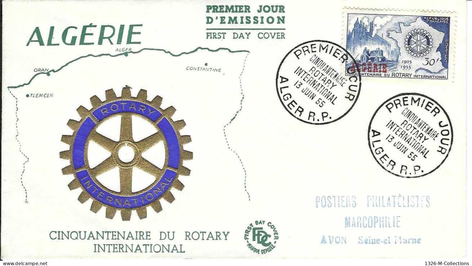 Envellope ALGERIE 1e Jour N° 328 Ceres - Algeria (1962-...)