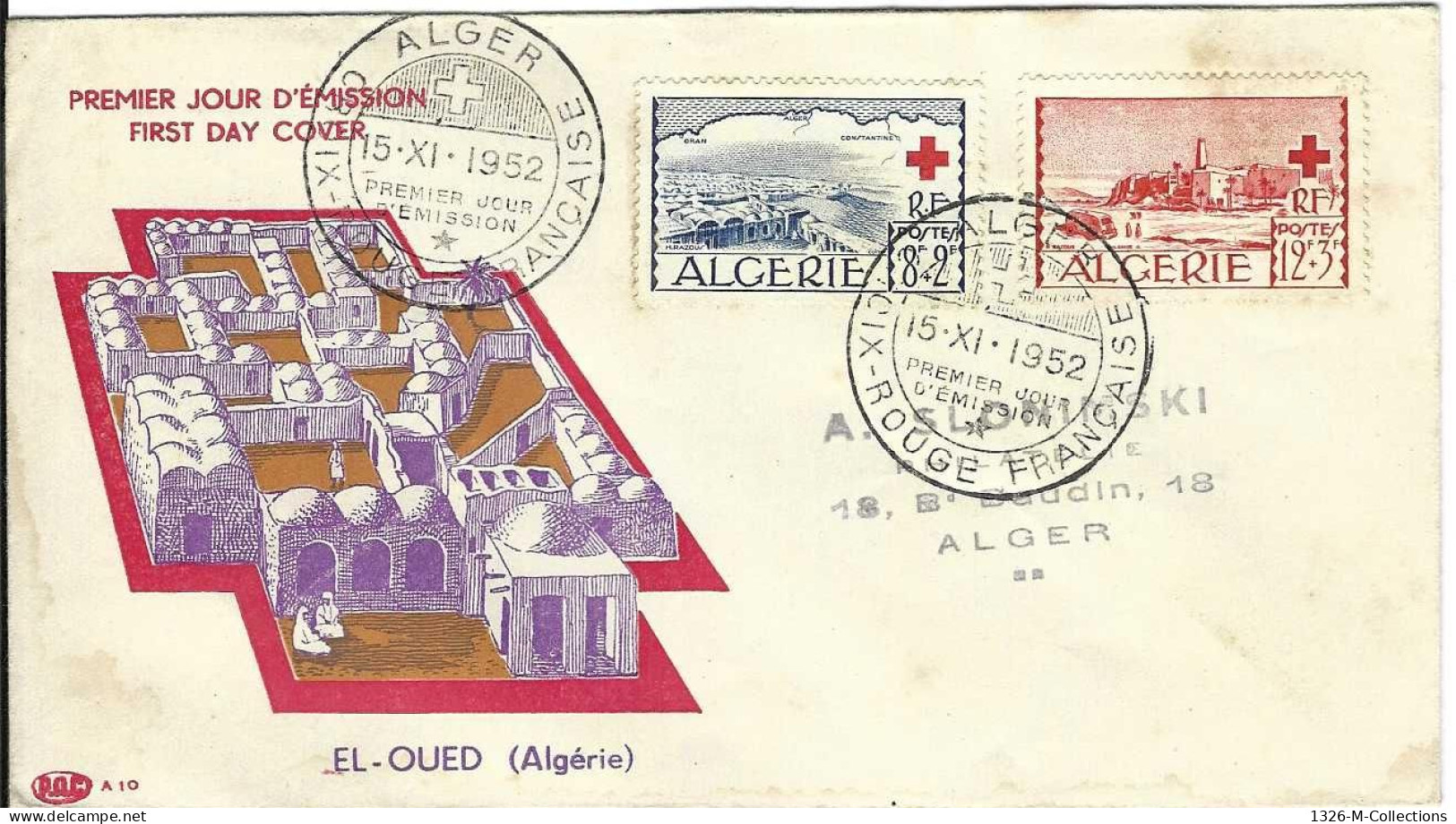 Envellope ALGERIE 1e Jour N° 300 - 301 Ceres - Algeria (1962-...)