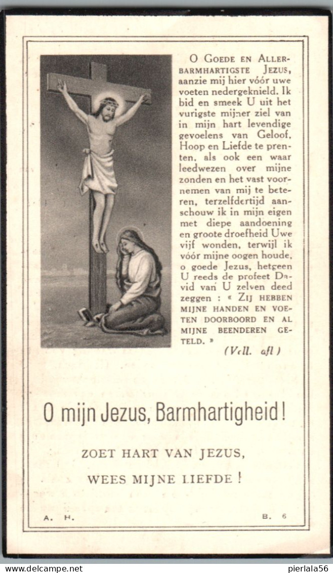 Bidprentje Vlimmeren - Hooyberghs Theresia Josephina (1867-1947) - Images Religieuses