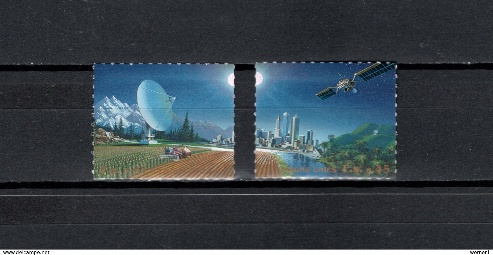 UN United Nations Geneva 1999 Space, UNISPACE III Conference Set Of 2MNH - Europa