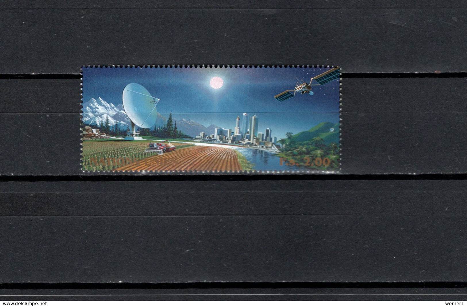 UN United Nations Geneva 1999 Space, UNISPACE III Conference Stamp From S/s MNH - Europa