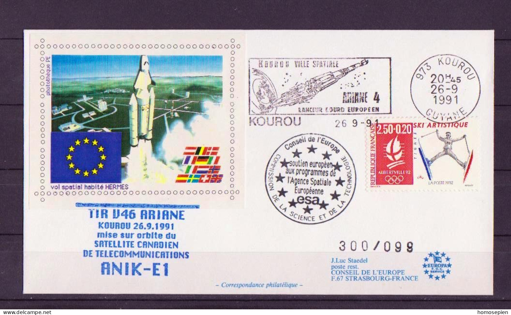 Espace 1991 09 27 - CE - Ariane V46 - Europa