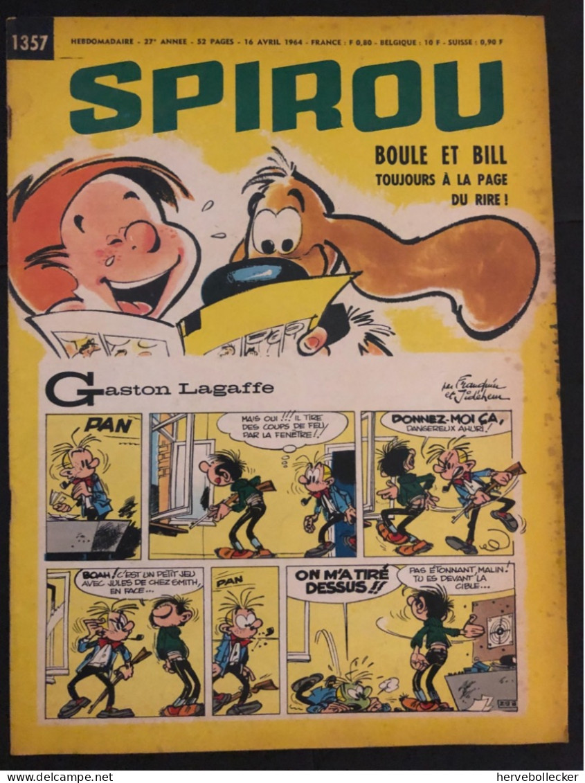 Spirou Hebdomadaire N° 1357 -1964 - Spirou Magazine