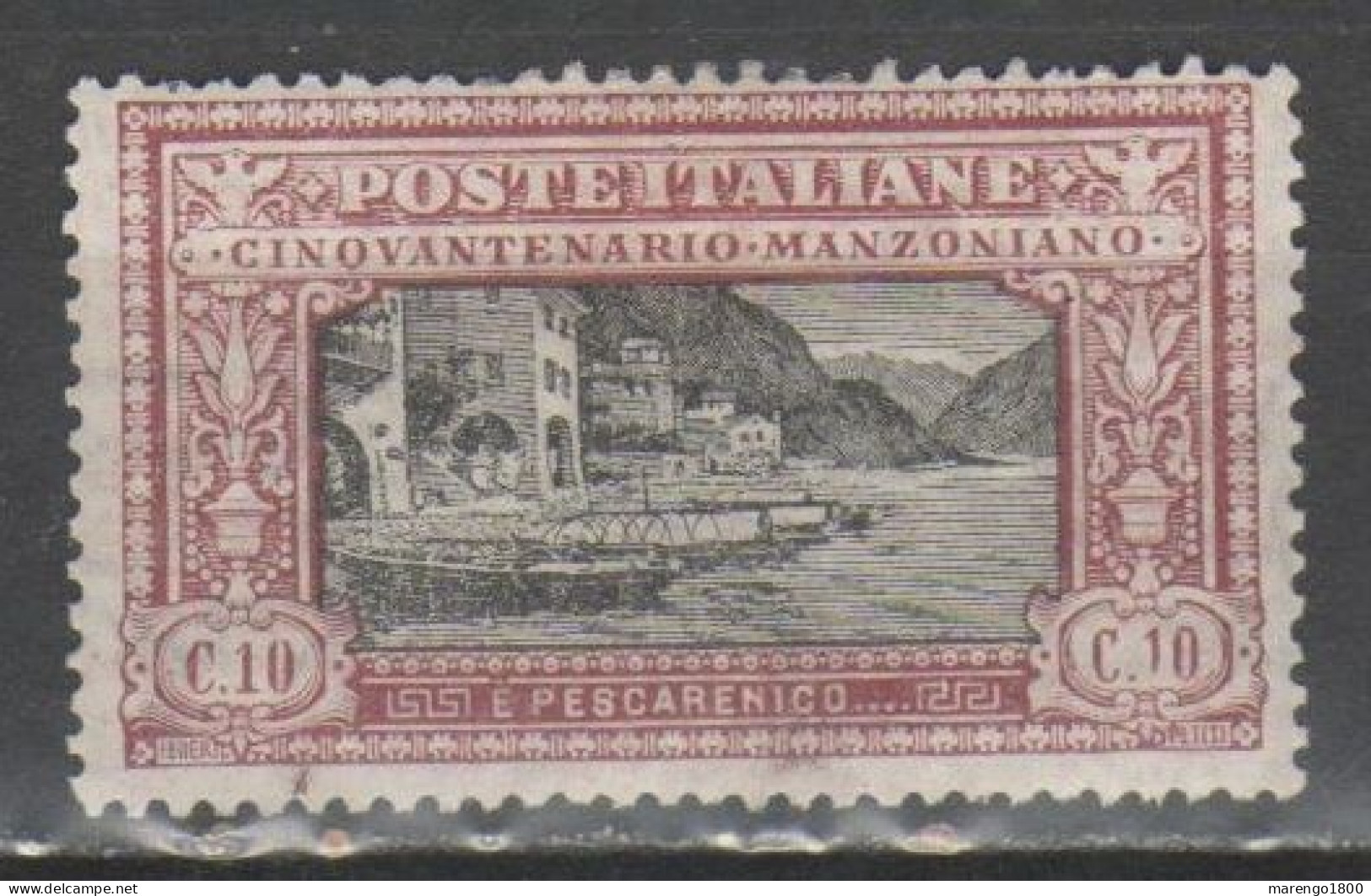 ITALIA 1923 - Manzoni 10 C. * - Mint/hinged