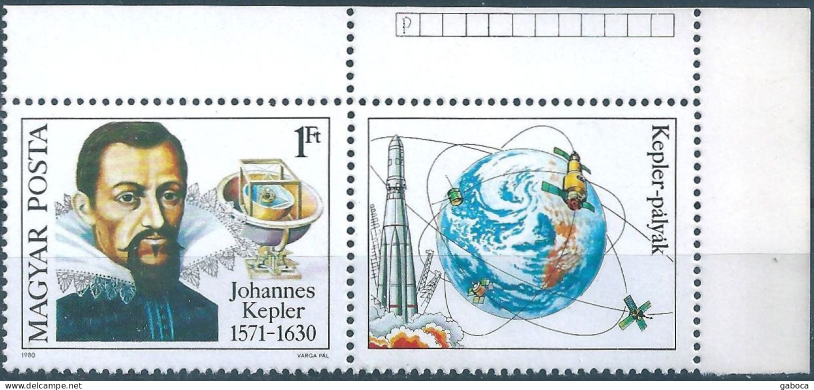 C5920 Hungary Sience Astronomy Kepler Space Telecom Satellite MNH RARE - Astronomie