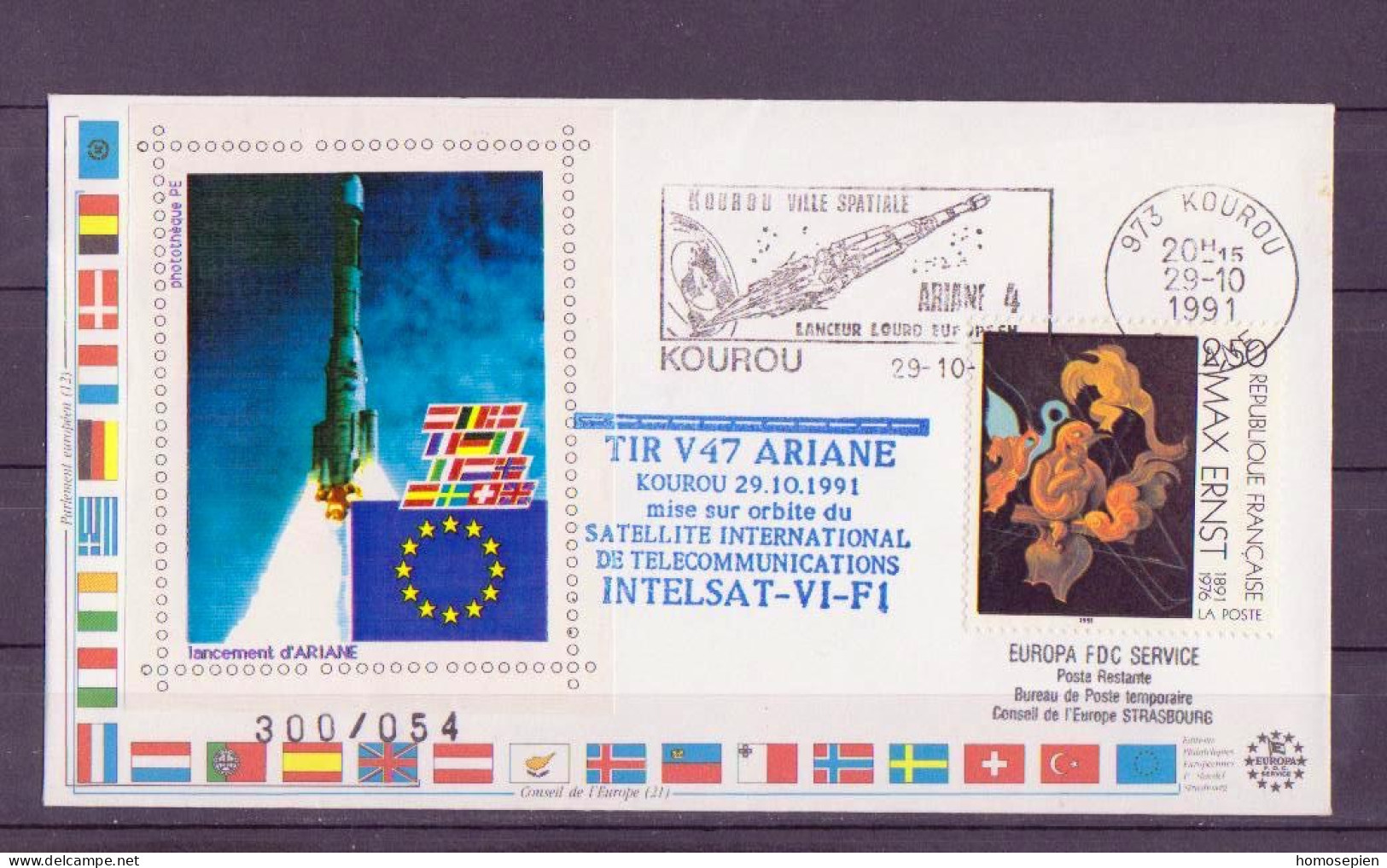 Espace 1991 10 30 - CE - Ariane V47 - Europe