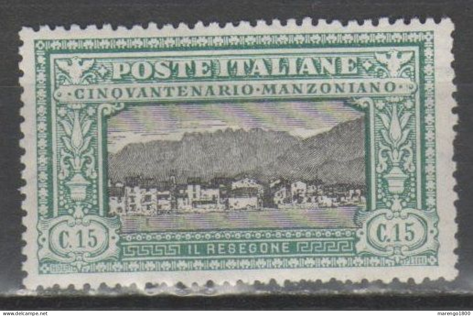 ITALIA 1923 - Manzoni 15 C. * - Mint/hinged