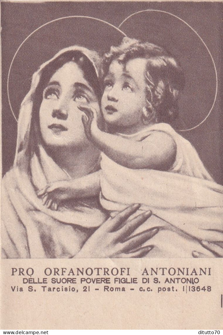 Calendarietto - Pro Orfanotrofi Antoniani - Delle Suore Povere Figlie Di S.antonio - Roma - Anno  1954 - Kleinformat : 1941-60