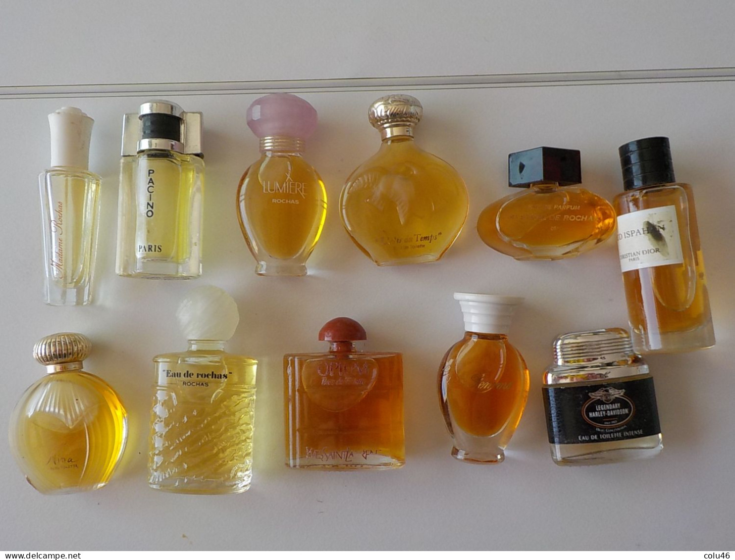 Lot 11 Anciennes Miniatures De Parfum Ricci Rochas Pacino - Miniatures (sans Boite)