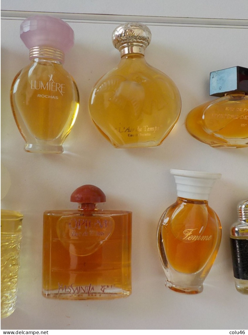 Lot 11 Anciennes Miniatures De Parfum Ricci Rochas Pacino - Miniaturen (zonder Doos)