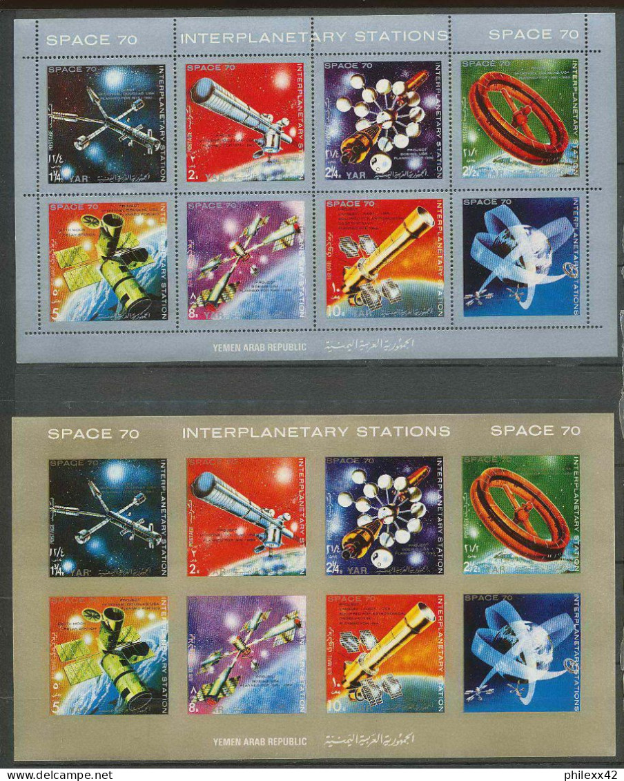 2158/ Espace (space) Neuf ** MNH Yemen YAR (nord Yemen) 1129/35 + 1136/42 Non Dentelé Imperf - Asia