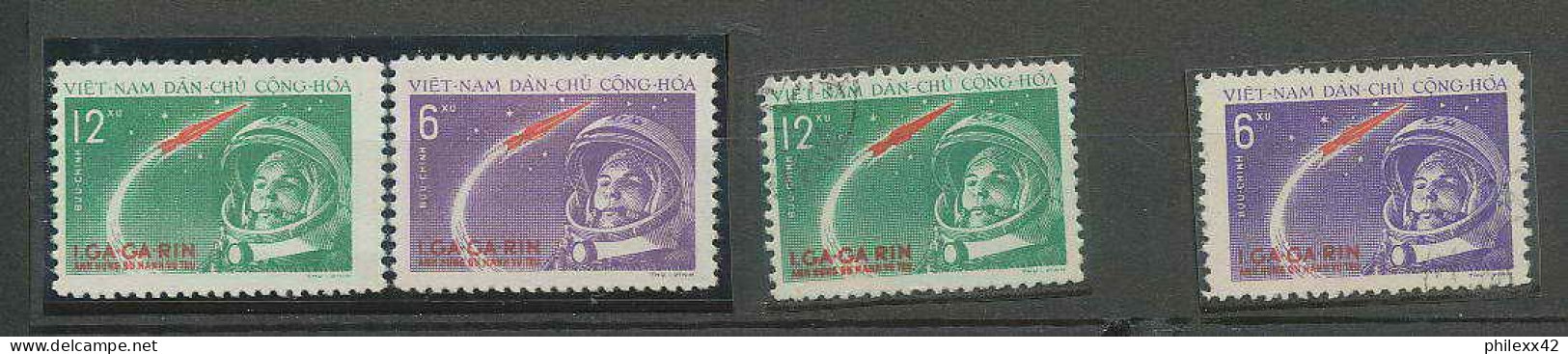 2118/ Espace (space) Neuf ** MNH Viet Nam (Vietnam) - 228/229 Gagarine Gagarin + Used - Asie