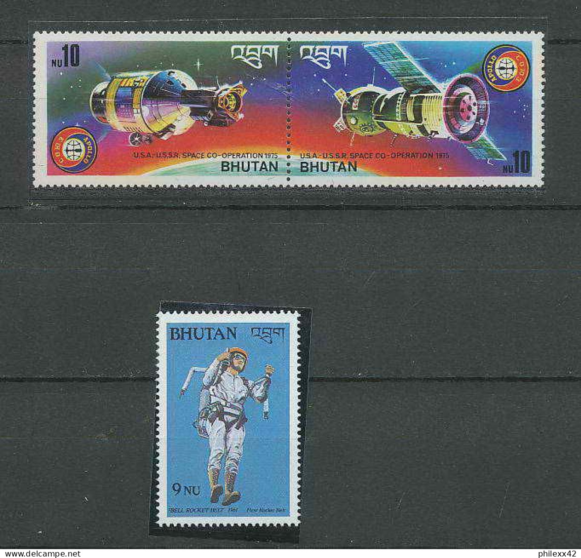 1735/ Espace (space) Neuf ** MNH Bhoutan (Bhutan) 455/56 +.. - Asia