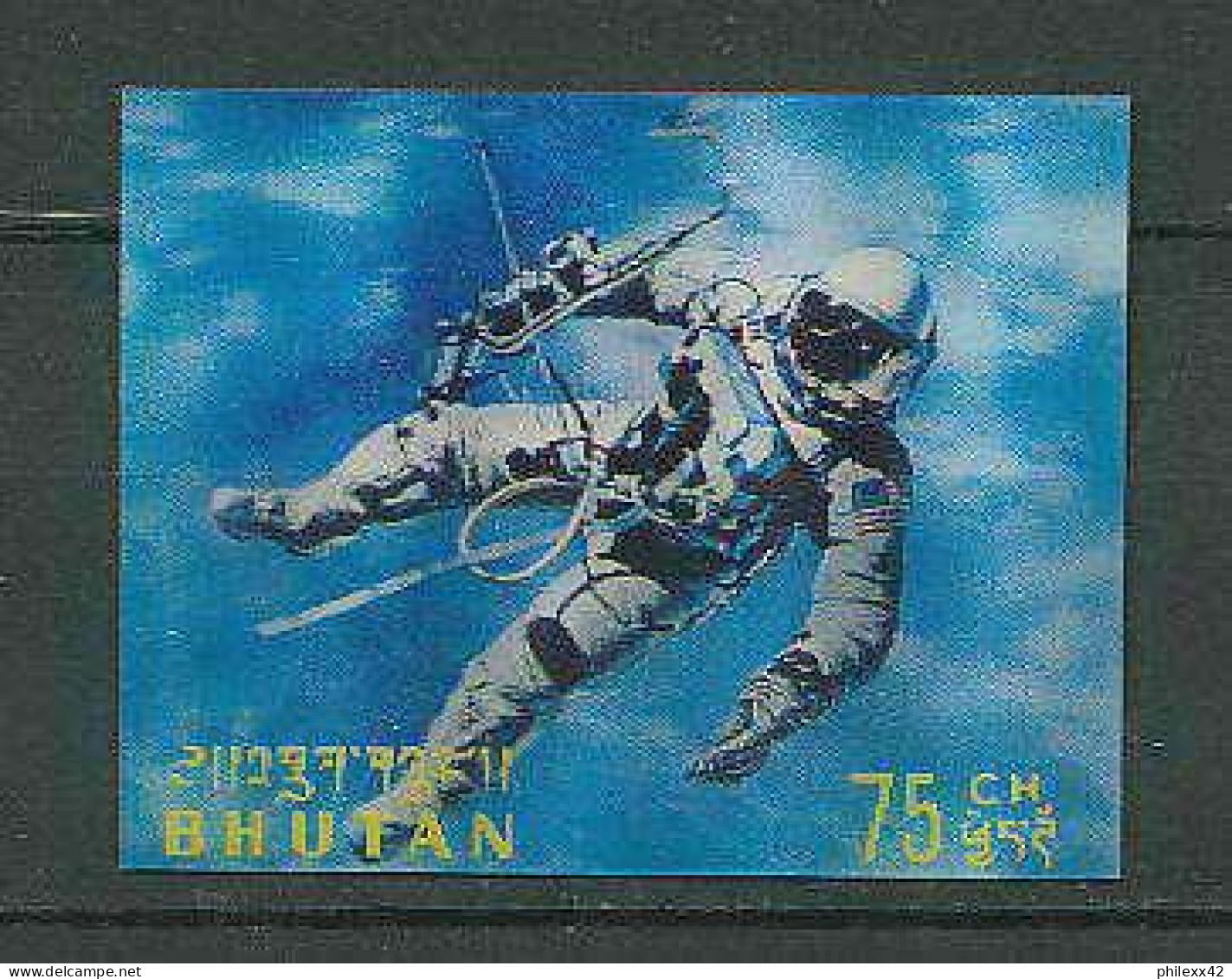 1727/ Espace (space) Neuf ** MNH Bhoutan (Bhutan) Timbre 3d - Asia