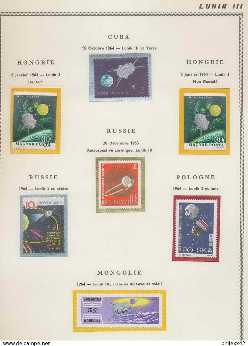 0163/ Espace (space) ** MNH Lunik 3 Page Complète - Russia & URSS