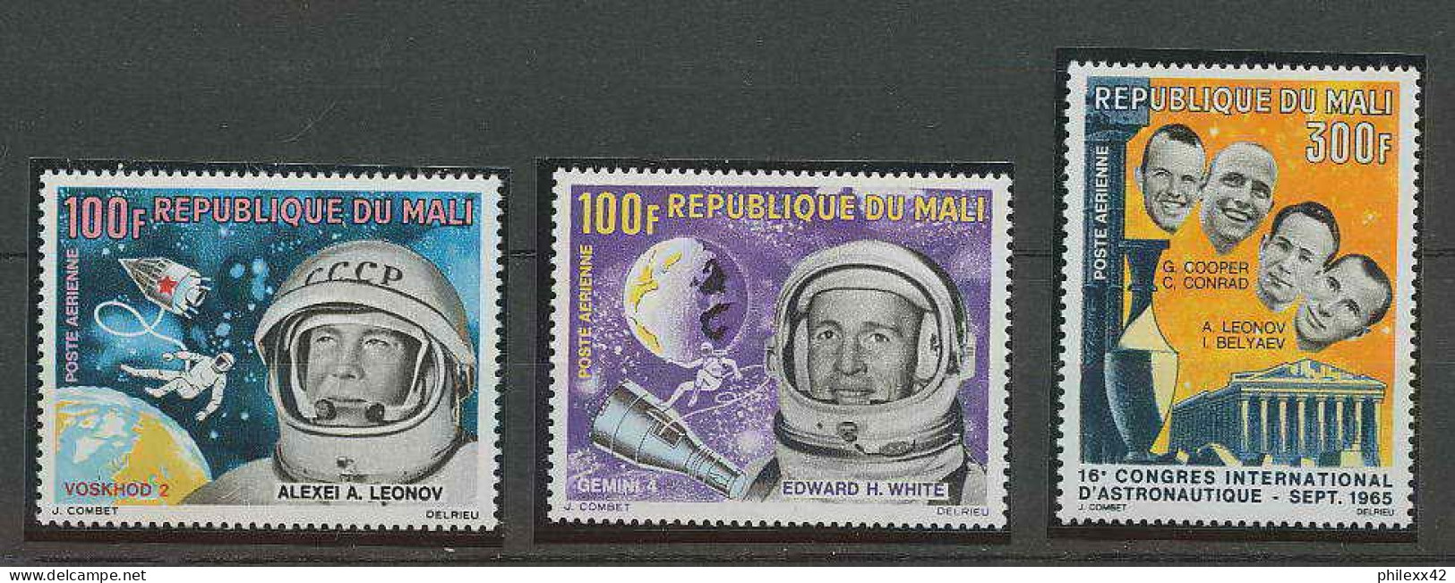 1508/ Espace (space) Neuf ** MNH Mali - Pa 33/35 Gemini Programme Voskhod - Africa