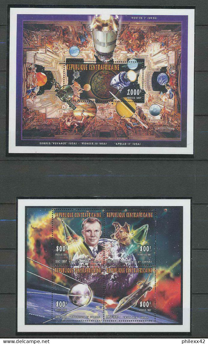 1679/ Espace (space) Neuf ** MNH République Centrafricaine N° 1126/1149 + Bloc 128 Spoutnik Spoutnik Gagarine Gagarin - USA