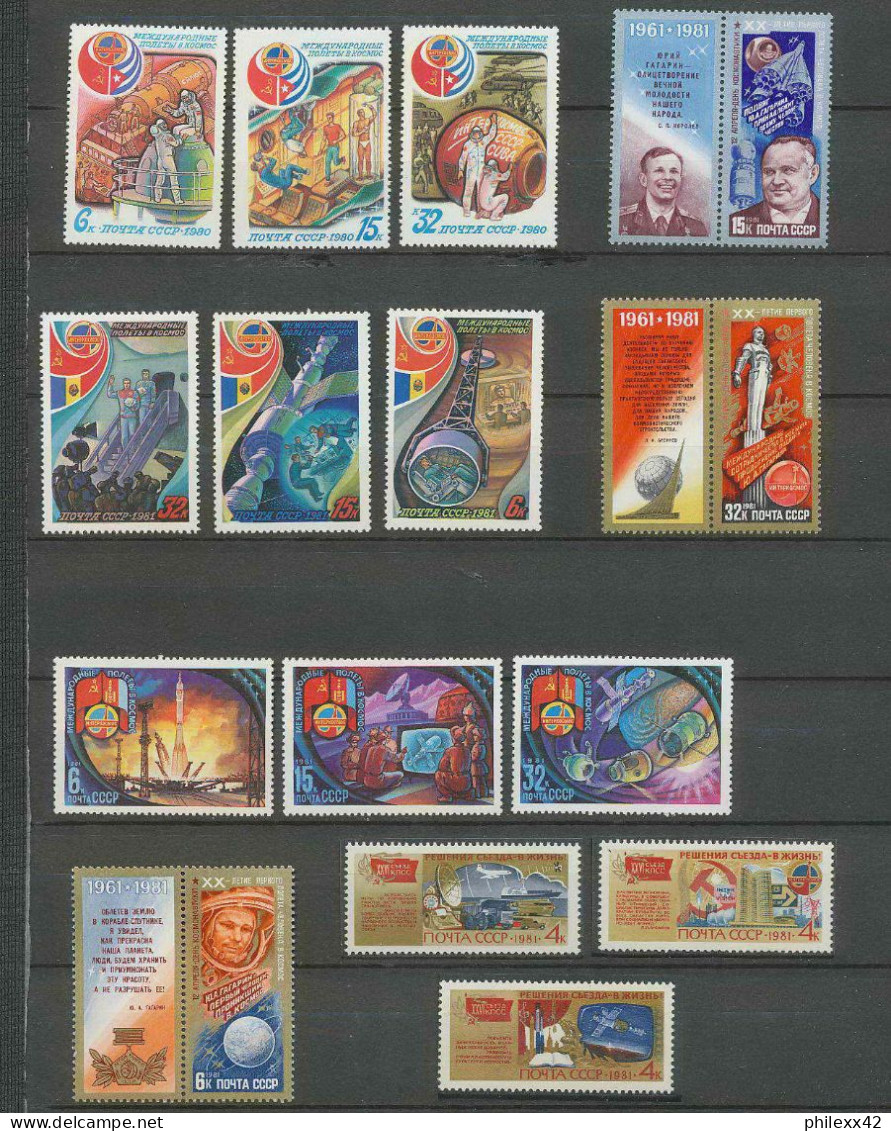 1440/ Espace (space) Neuf ** MNH Russie (Russia Urss USSR) 1 PAGE - Russie & URSS