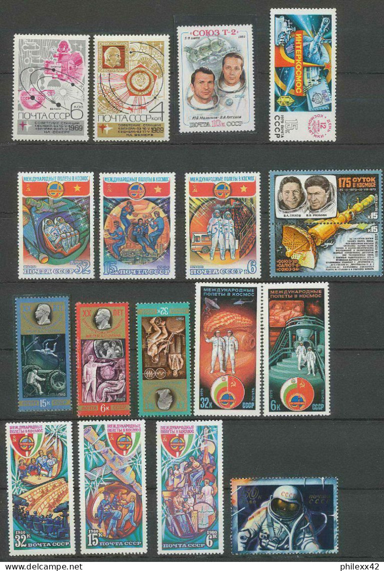 1422/ Espace (space) Neuf ** MNH Russie (Russia Urss USSR) 1 PAGE - Russie & URSS