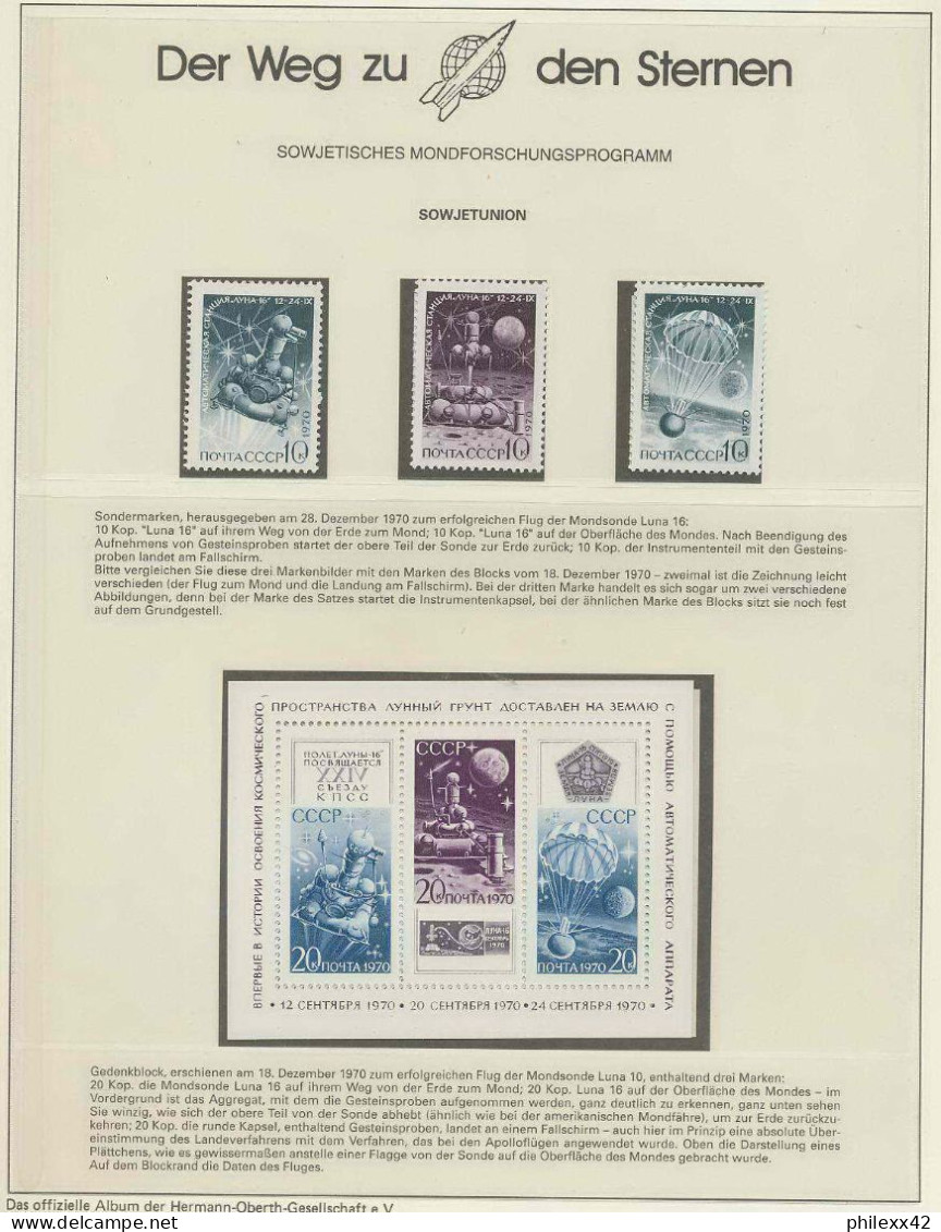 1396/ Espace (space) Neuf ** MNH Russie (Russia Urss USSR) 3787/89 + Bloc 66 + USED - Russie & URSS