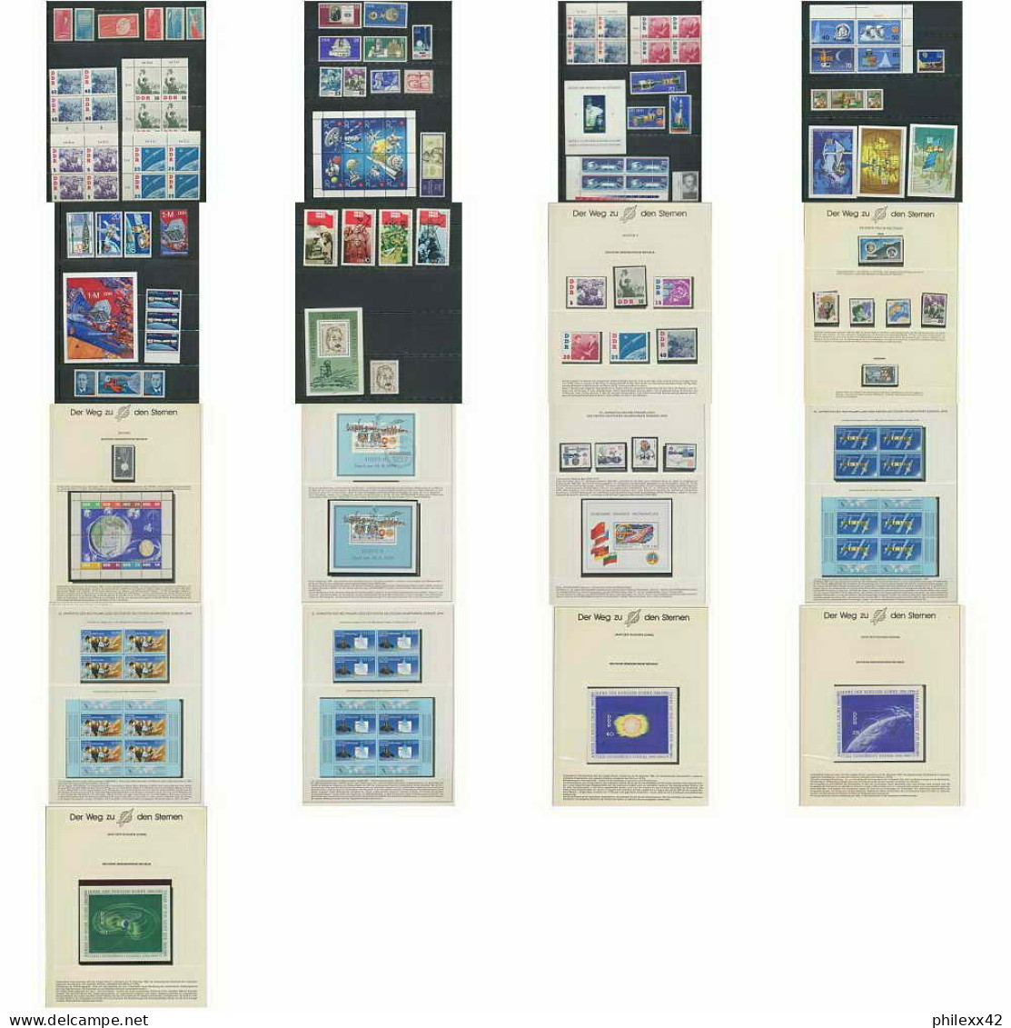 2536/ Espace (space) Neuf ** MNH Allemagne (germany DDR) 17 Pages Tres Bon Lot Forte Cote - Europa