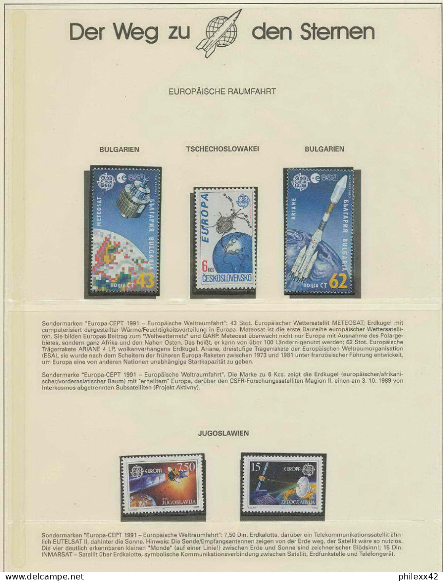 1458/ Espace (space) Neuf ** MNH Andorre/foroya/man 6 Pages - Europe