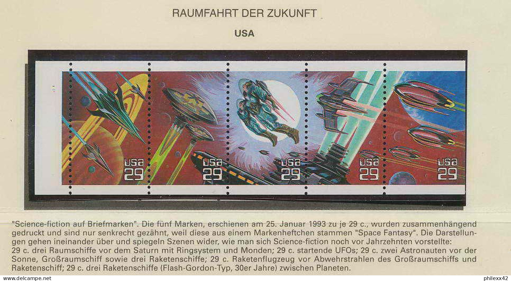 1306/ Espace (space) Neuf ** MNH USA N° 2132/6 1993 - USA