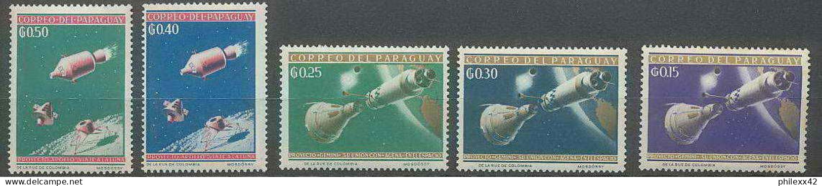 1231/ Espace (space) Neuf ** MNH Paraguay Apollo - South America