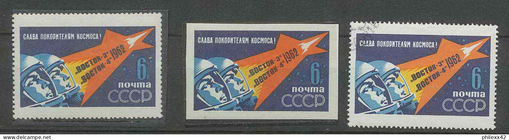 1350/ Espace (space) Neuf ** MNH- Russie (Russia Urss USSR) 2550/52 Non Dentelé Imperf Popovich Nicolaev  - Russia & USSR