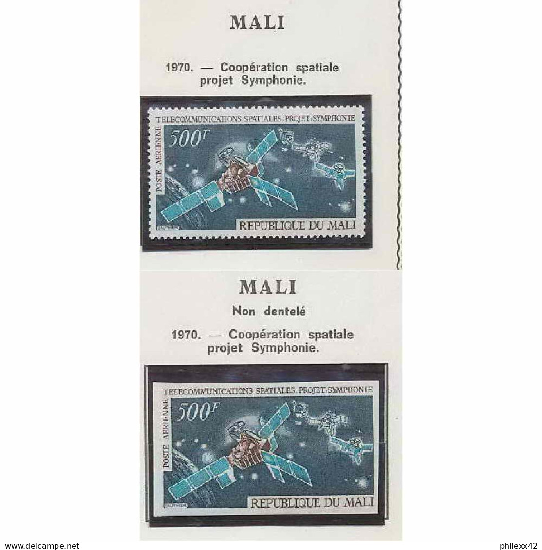 0956/ Espace (space) ** MNH Apollo 11 Mali Intelsat Molnya Non Dentelé Imperf - Africa