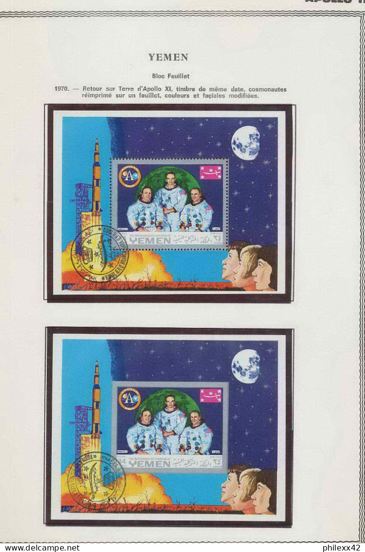 0971/ Espace (space) - Apollo 11 Yemen Royaume (kingdom) 4 Blocs - Asie