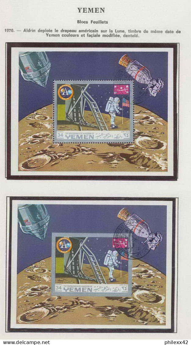 0971/ Espace (space) - Apollo 11 Yemen Royaume (kingdom) 4 Blocs - Asie