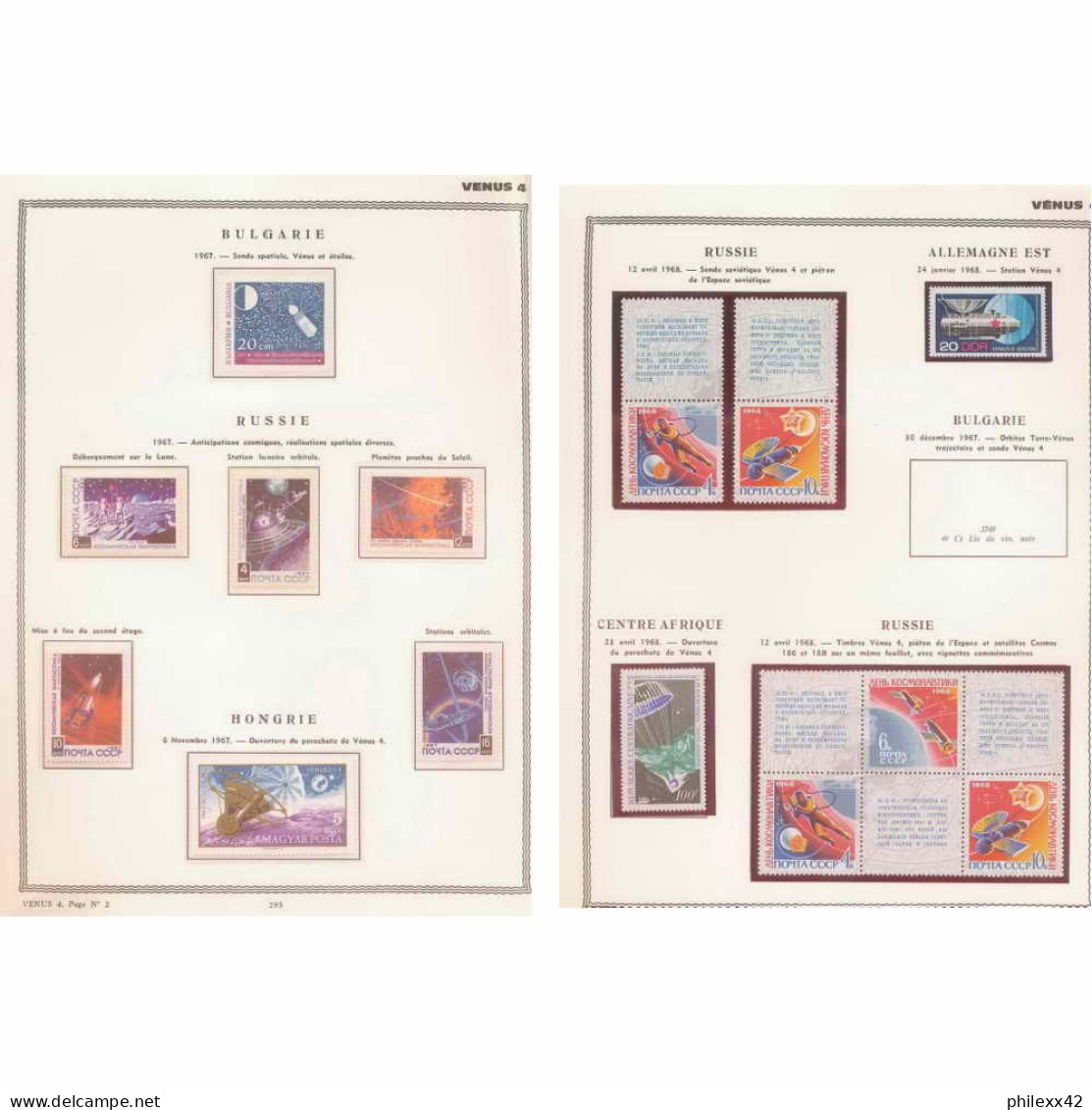 0860/ Espace (space) ** MNH Venus 4 - 2 Pages - Russia & URSS