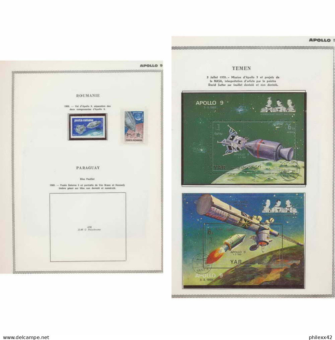 0907/ Espace (space) ** MNH Lot Apollo 9 - Asien