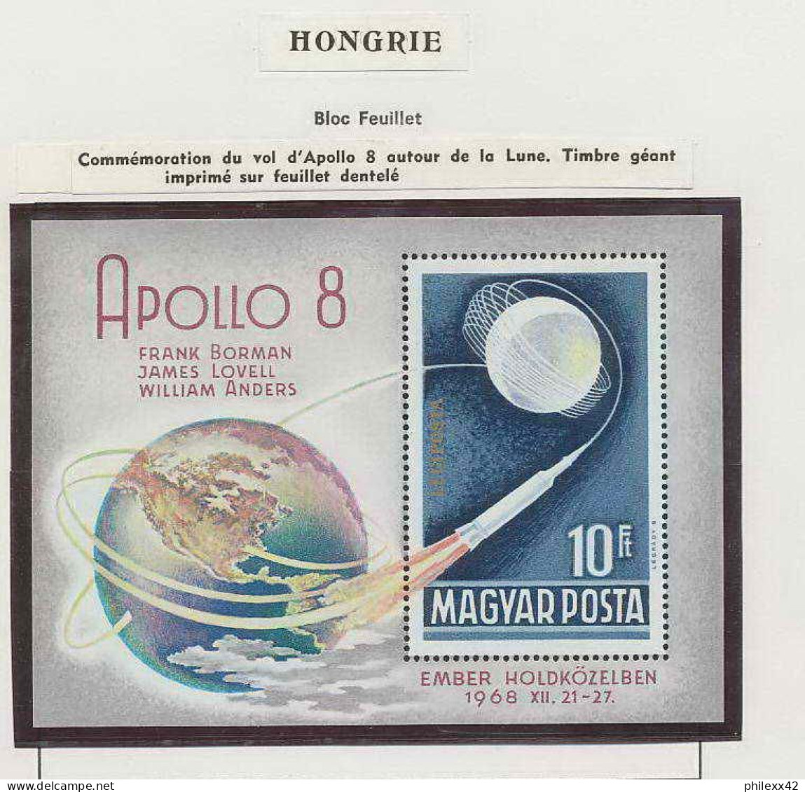 0905/ Espace (space) ** MNH Lot Apollo 8 4 Pages - Europe