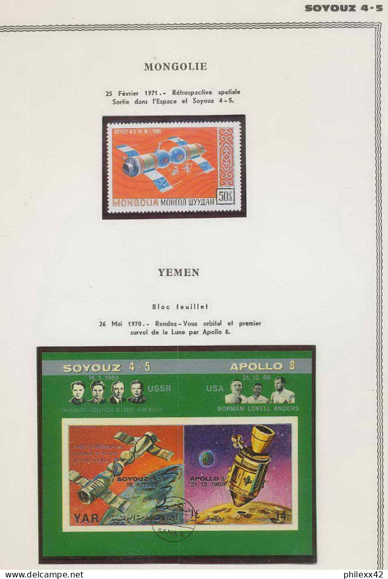 0905/ Espace (space) ** MNH Lot Apollo 8 4 Pages - Europe