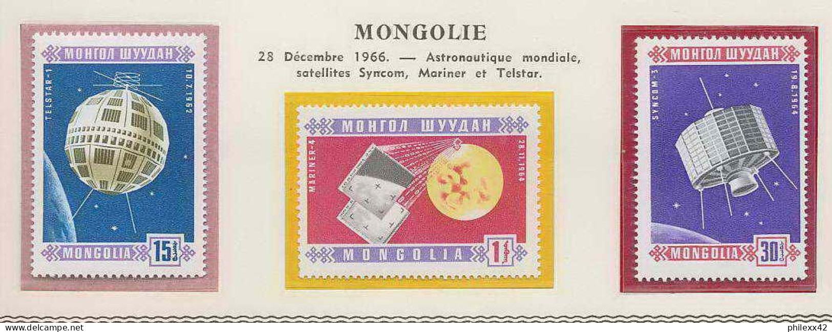 0481/ Espace (space) ** MNH Syncom 2 Mongolie (Mongolia)  - Asie