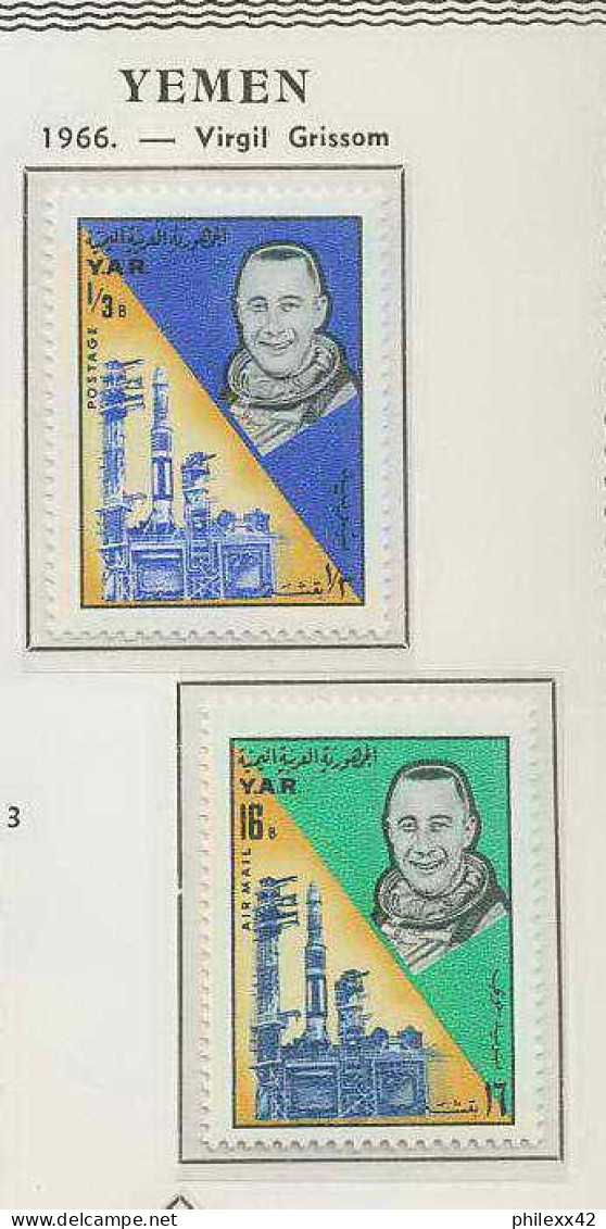 0660/ Espace (space) 2856/59 ** MNH Gemini 3 YEMEN + Non Dentelé Imperf - Azië