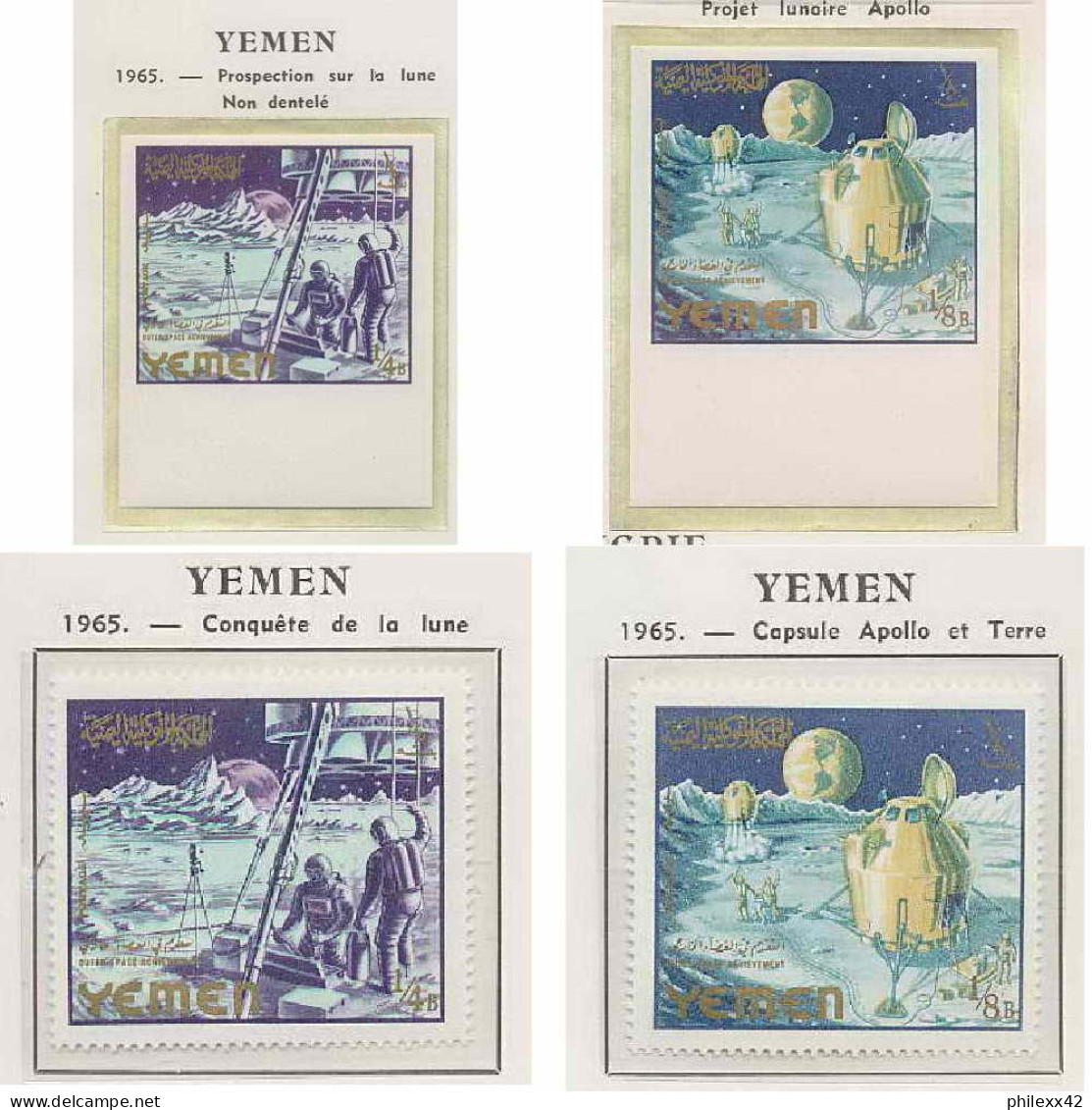 0697/ Espace (space) ** MNH Gemini 4 Yemen + Non Dentelé Imperf - Azië