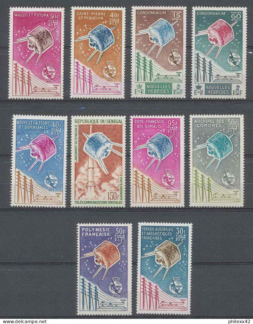0475/ Espace (space) ** MNH Syncom 2 10 Valeurs DONT Terres Australes Taaf... - Oceania