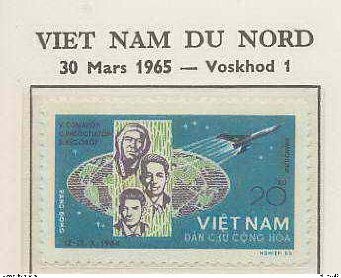 0606/ Espace (space) 2765/6 ** MNH Programme Voskhod 1 Viet Nam (Vietnam) + Non Dentelé Imperf - Azië