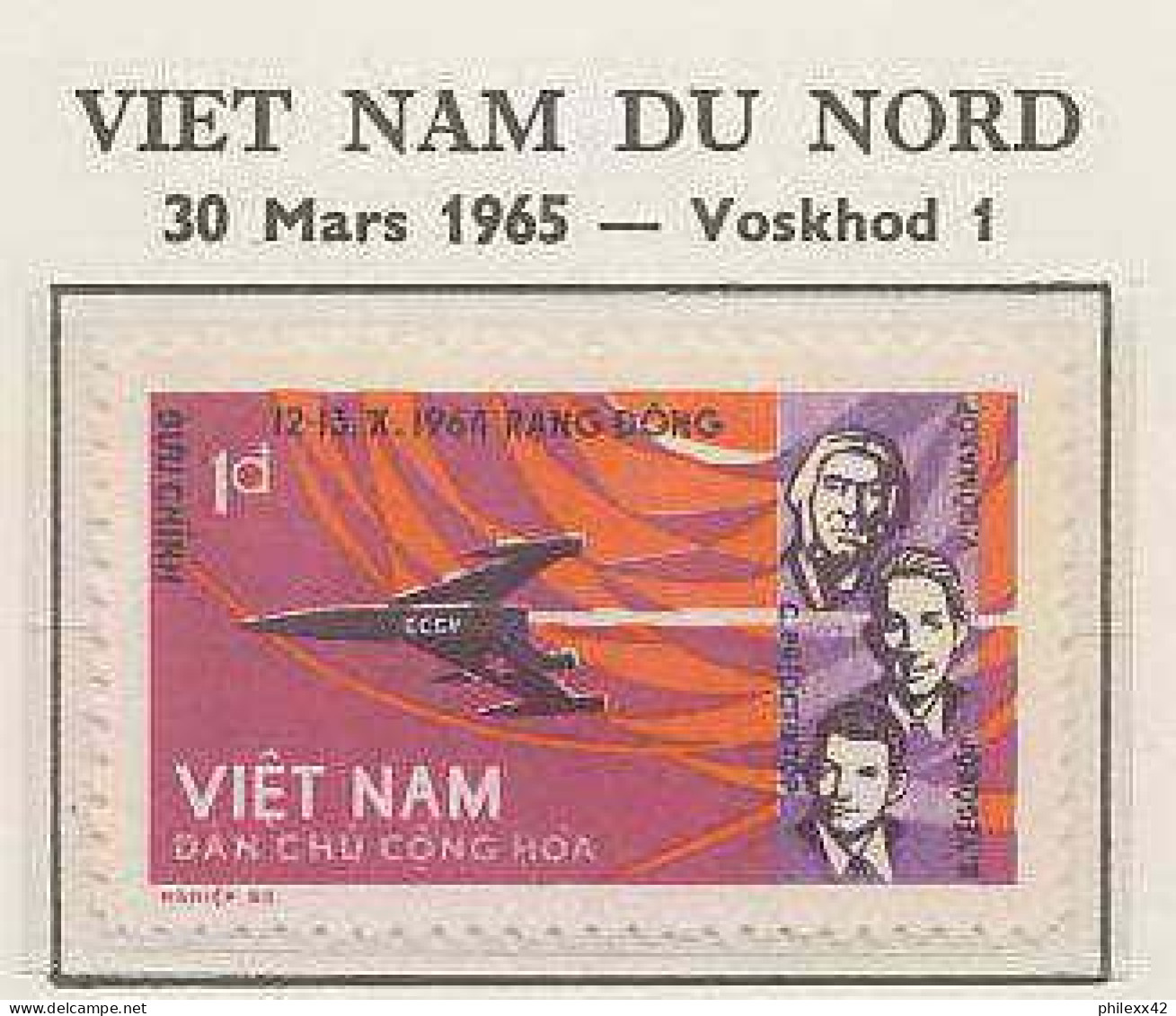 0606/ Espace (space) 2765/6 ** MNH Programme Voskhod 1 Viet Nam (Vietnam) + Non Dentelé Imperf - Asien