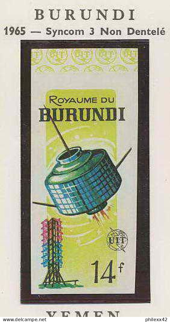 0572/ Espace (space) ** MNH Syncom 3 Burundi + Non Dentelé Imperf - Afrika