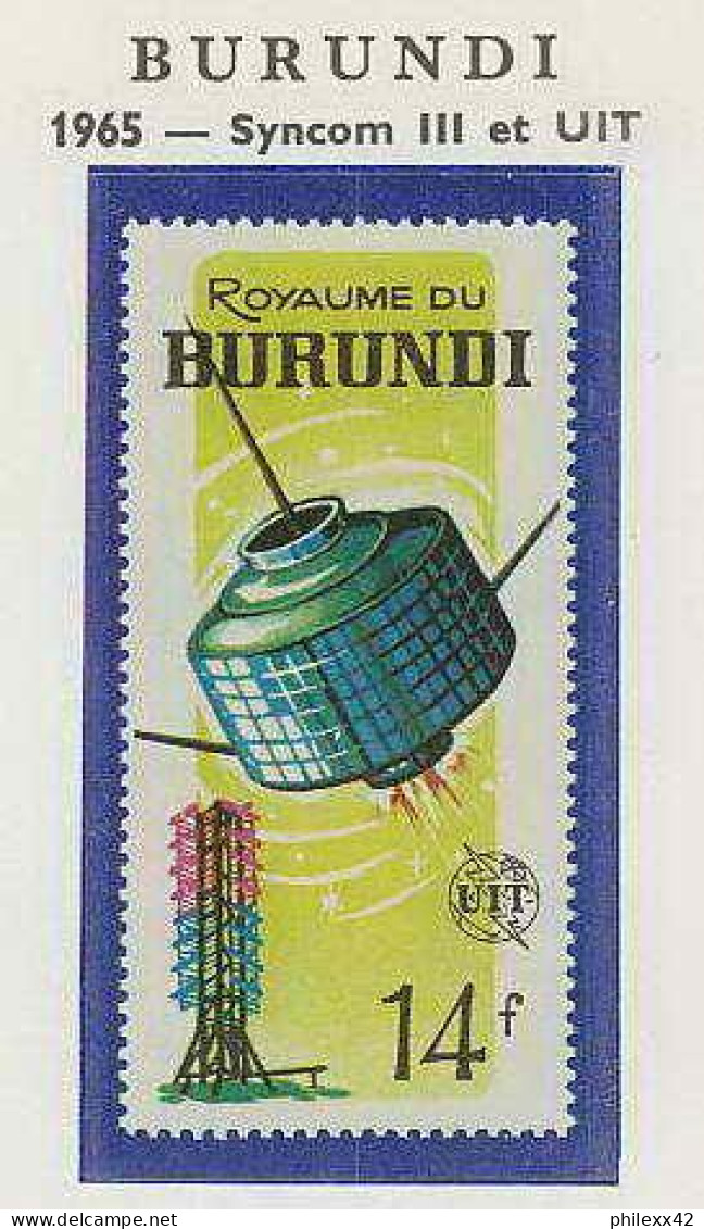 0572/ Espace (space) ** MNH Syncom 3 Burundi + Non Dentelé Imperf - Africa