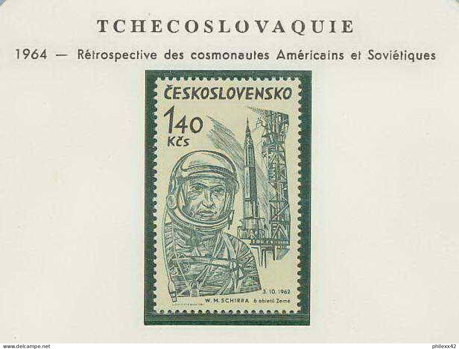 0370/ Espace (space) Lollin ** MNH Walter M. Schirra Tchécoslovaquie (Czechoslovakia) - Europa