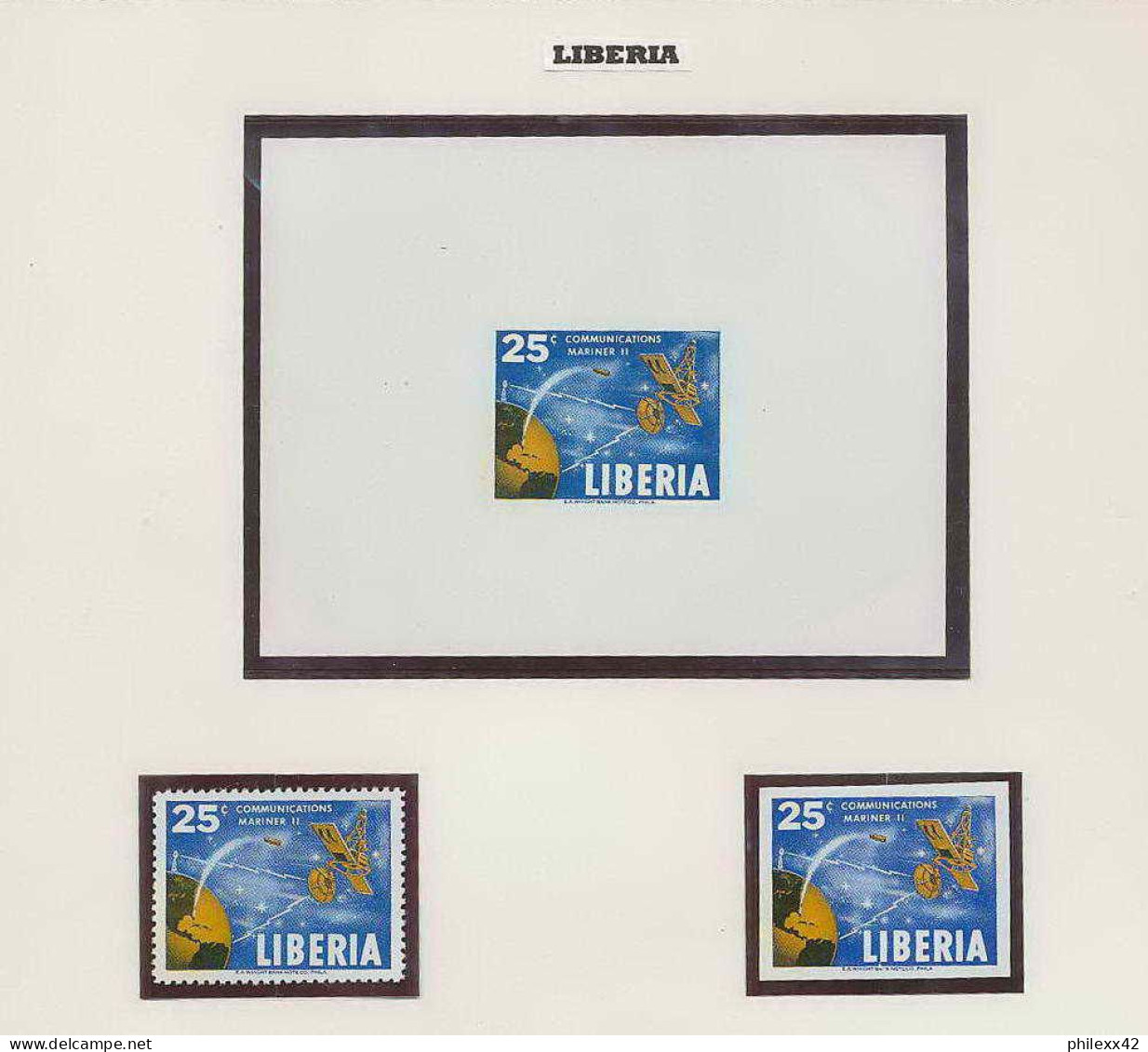 0359/ Espace (space) 1248 ** MNH Mariner 2 Liberia + Non Dentelé Imperf + Bloc  - Afrique