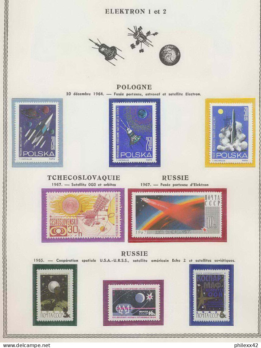 0539/ Espace (space) ** MNH ELEKTRON 1/2 Page Complète - Russia & USSR